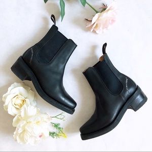 Vintage Harley Davidson Black Chelsea Ankle Boots
